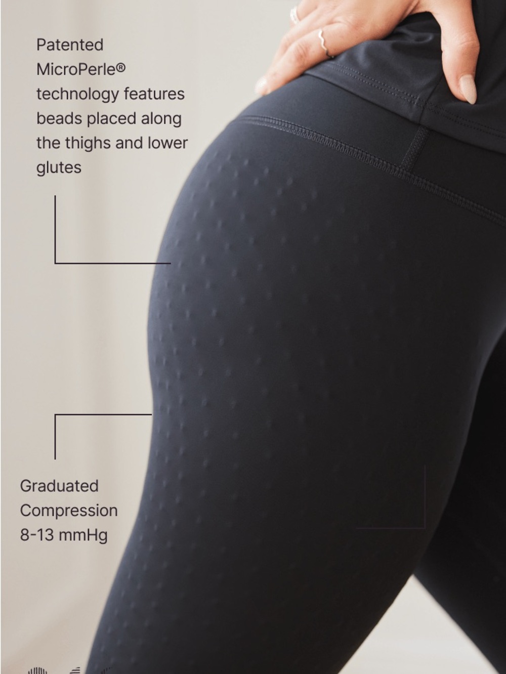 Elastique Athletics Model ELA-3007-BLK-XL L'Original 25" Leggings